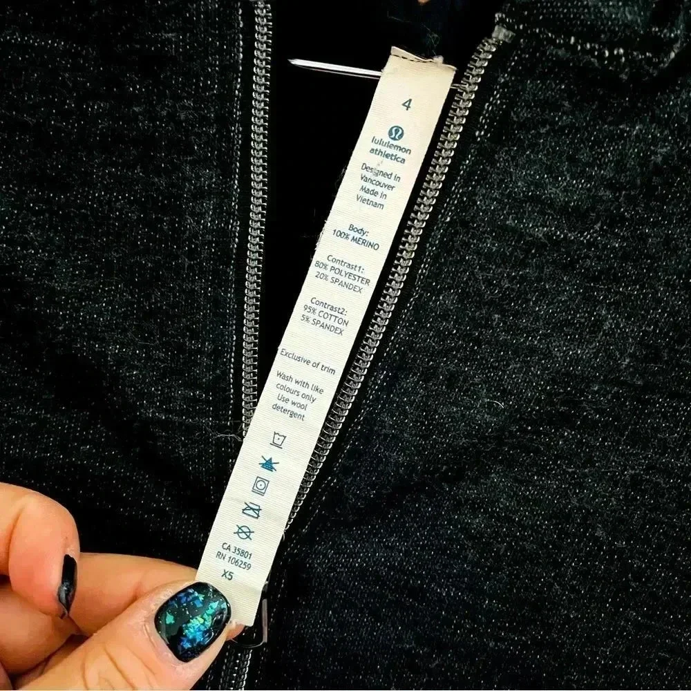 Lululemon Athletica Gray Full Zip Hoodie Jacket